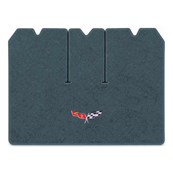 Illustration of 1978 Chevrolet Corvette cargo mat with the #279 77-79 Corvette Flags logo in Esse...