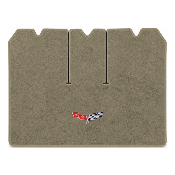 Illustration of 1978 Chevrolet Corvette cargo mat with the #279 77-79 Corvette Flags logo in Esse...