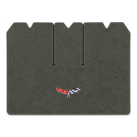 Illustration of 1979 Chevrolet Corvette cargo mat for 3 compartment doors with the #279 77-79 Cor...