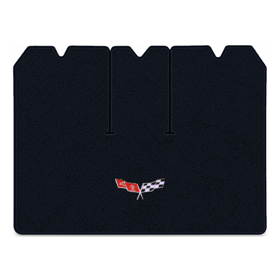 Illustration of 1978 Chevrolet Corvette cargo mat with the #279 77-79 Corvette Flags logo in Esse...