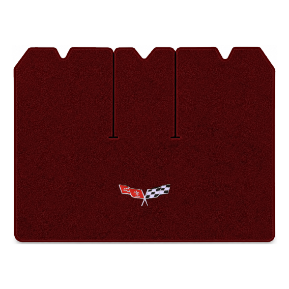 Illustration of 1979 Chevrolet Corvette cargo mat for 3 compartment doors with the #279 77-79 Cor...