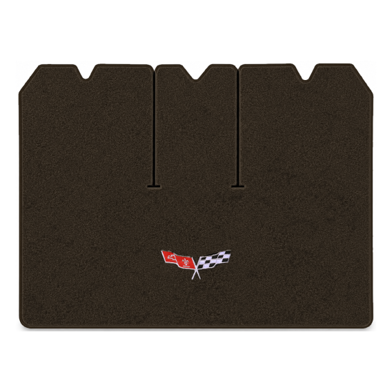 Illustration of 1978 Chevrolet Corvette cargo mat with the #279 77-79 Corvette Flags logo in Esse...