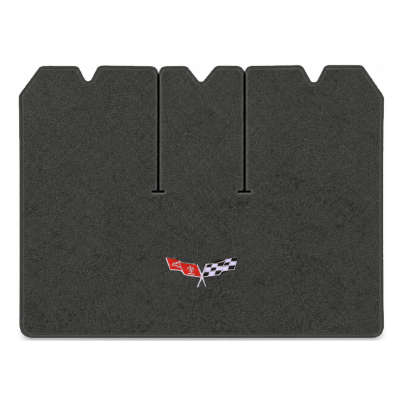 Illustration of 1978 Chevrolet Corvette cargo mat with the #279 77-79 Corvette Flags logo in Esse...