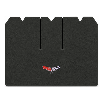 Illustration of 1979 Chevrolet Corvette cargo mat for 3 compartment doors with the #279 77-79 Cor...