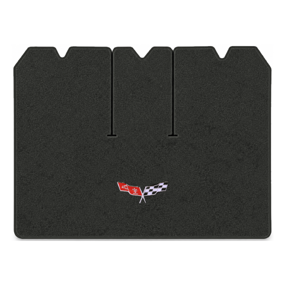 Illustration of 1978 Chevrolet Corvette cargo mat with the #279 77-79 Corvette Flags logo in Esse...