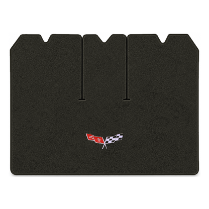 Illustration of 1978 Chevrolet Corvette cargo mat with the #279 77-79 Corvette Flags logo in Esse...
