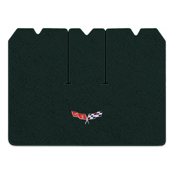 Illustration of 1979 Chevrolet Corvette cargo mat for 3 compartment doors with the #279 77-79 Cor...