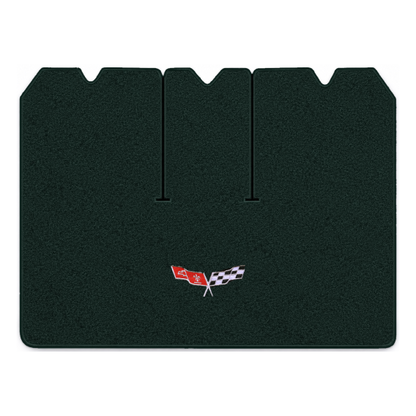Illustration of 1979 Chevrolet Corvette cargo mat for 3 compartment doors with the #279 77-79 Cor...