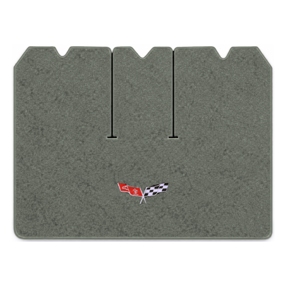 Illustration of 1979 Chevrolet Corvette cargo mat for 3 compartment doors with the #279 77-79 Cor...