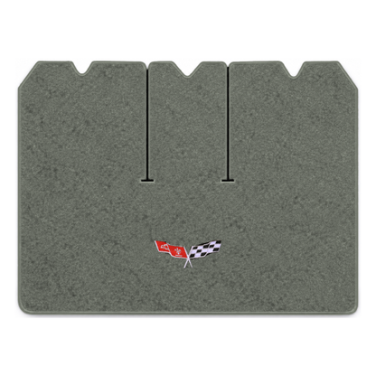 Illustration of 1979 Chevrolet Corvette cargo mat for 3 compartment doors with the #279 77-79 Cor...