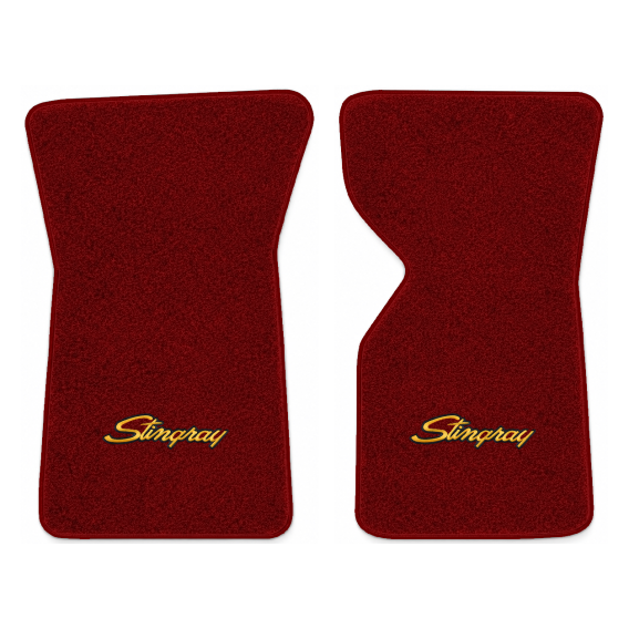 Illustration of 1979 Chevrolet Corvette floor mats with the #13-P Stingray logo in Essex 1016A Re...
