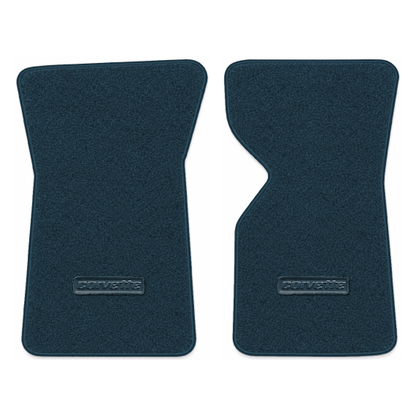 Illustration of 1982 Chevrolet Corvette floor mats with the #D008 Die-Electric 1976-82 Corvette l...