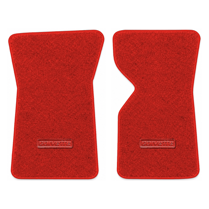 Illustration of 1982 Chevrolet Corvette floor mats with the #D008 Die-Electric 1976-82 Corvette l...