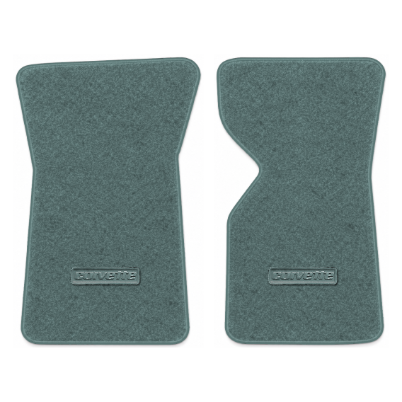 Illustration of 1982 Chevrolet Corvette floor mats with the #D008 Die-Electric 1976-82 Corvette l...