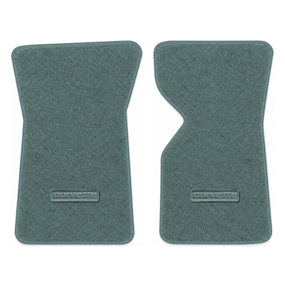 Illustration of 1982 Chevrolet Corvette floor mats with the #D008 Die-Electric 1976-82 Corvette l...