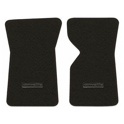 Illustration of 1982 Chevrolet Corvette floor mats with the #D008 Die-Electric 1976-82 Corvette l...