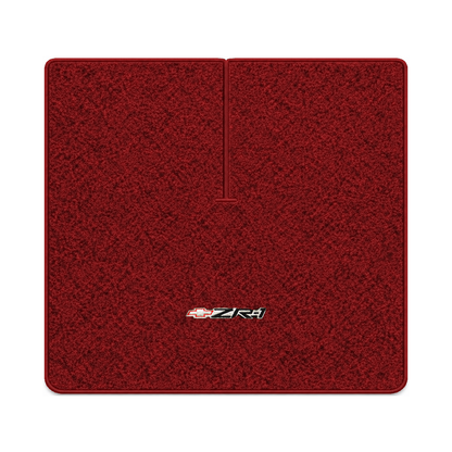 Illustration of 1984 Chevrolet Corvette coupe cargo mat with the #120 ZR1 Corvette logo in Cutpil...