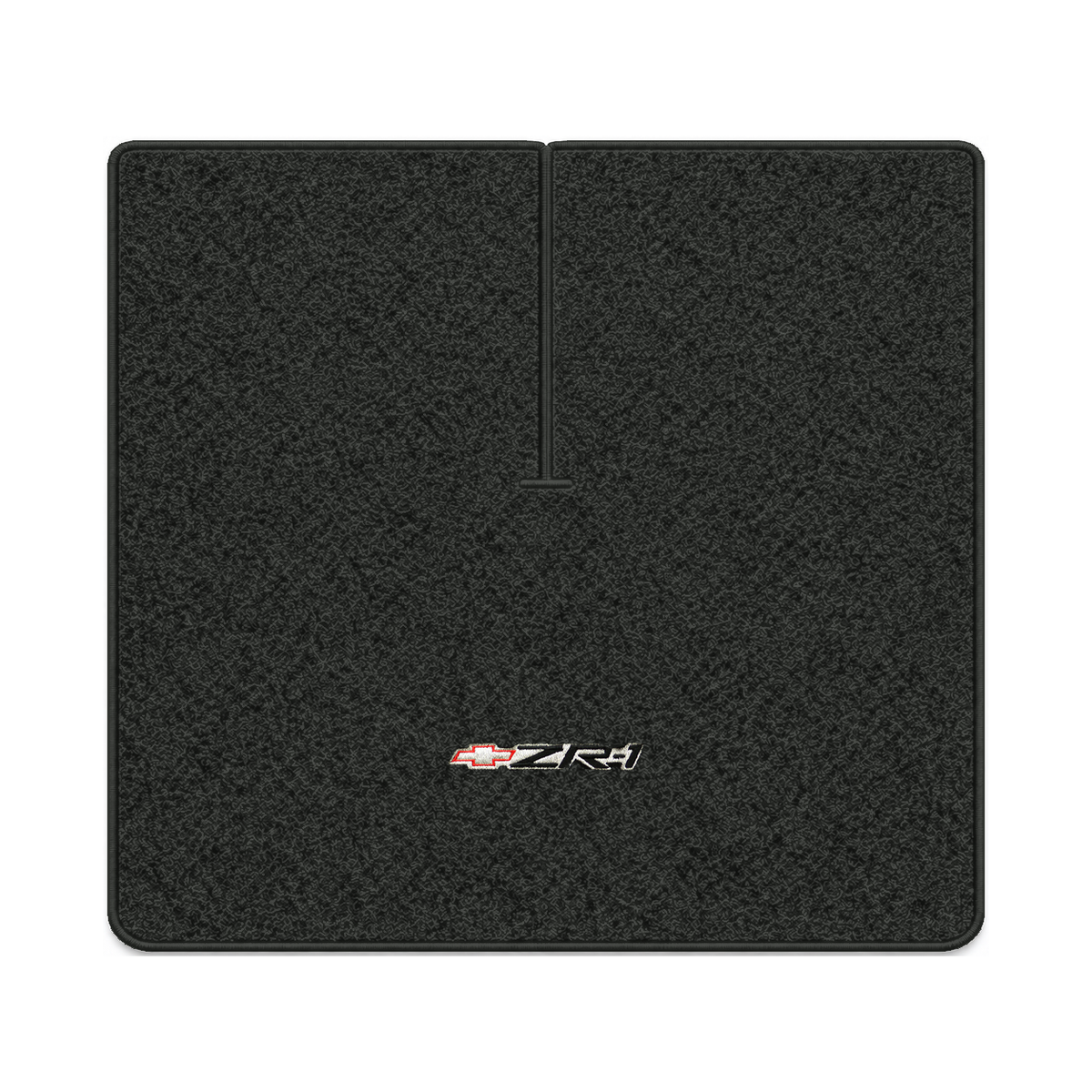 Illustration of 1984 Chevrolet Corvette coupe cargo mat with the #120 ZR1 Corvette logo in Cutpil...