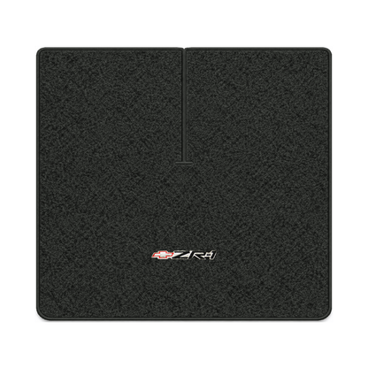 Illustration of 1984 Chevrolet Corvette coupe cargo mat with the #120 ZR1 Corvette logo in Cutpil...