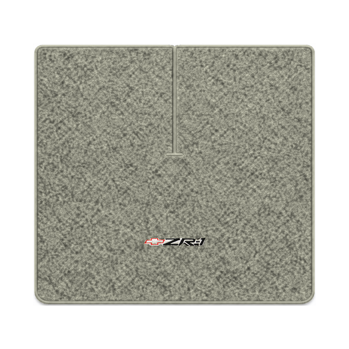 Illustration of 1984 Chevrolet Corvette coupe cargo mat with the #120 ZR1 Corvette logo in Cutpil...