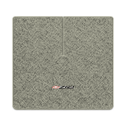 Illustration of 1984 Chevrolet Corvette coupe cargo mat with the #120 ZR1 Corvette logo in Cutpil...