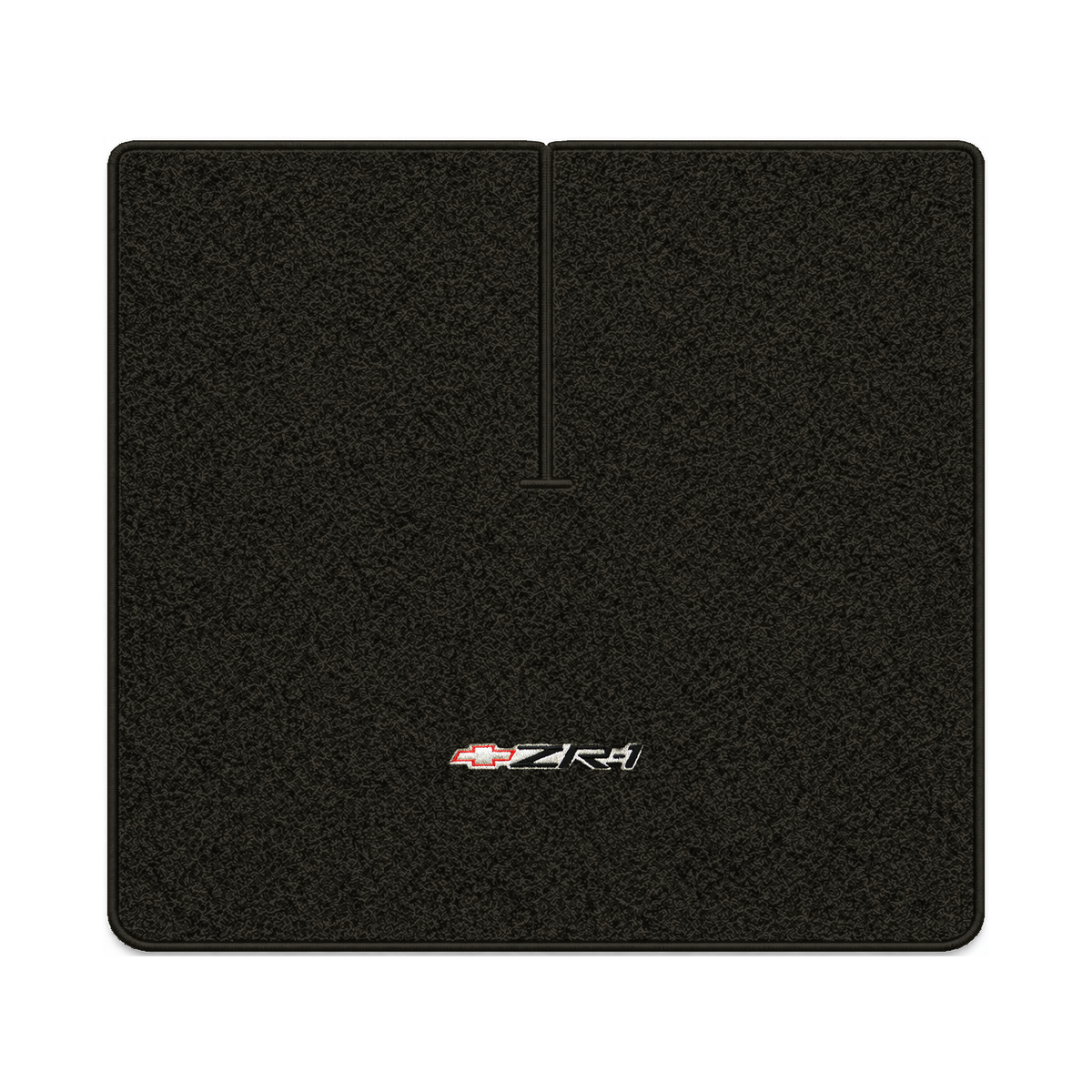 Illustration of 1984 Chevrolet Corvette coupe cargo mat with the #120 ZR1 Corvette logo in Cutpil...