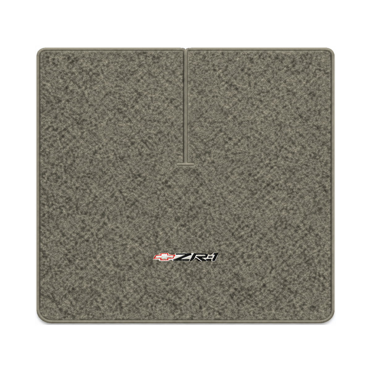 Illustration of 1984 Chevrolet Corvette coupe cargo mat with the #120 ZR1 Corvette logo in Cutpil...