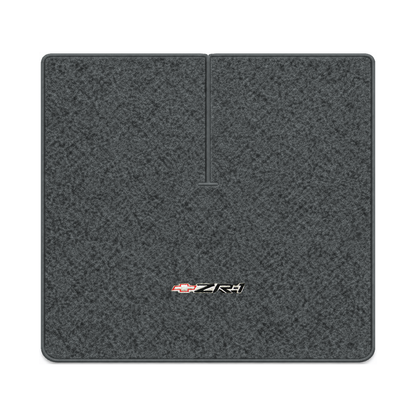 Illustration of 1984 Chevrolet Corvette coupe cargo mat with the #120 ZR1 Corvette logo in Cutpil...