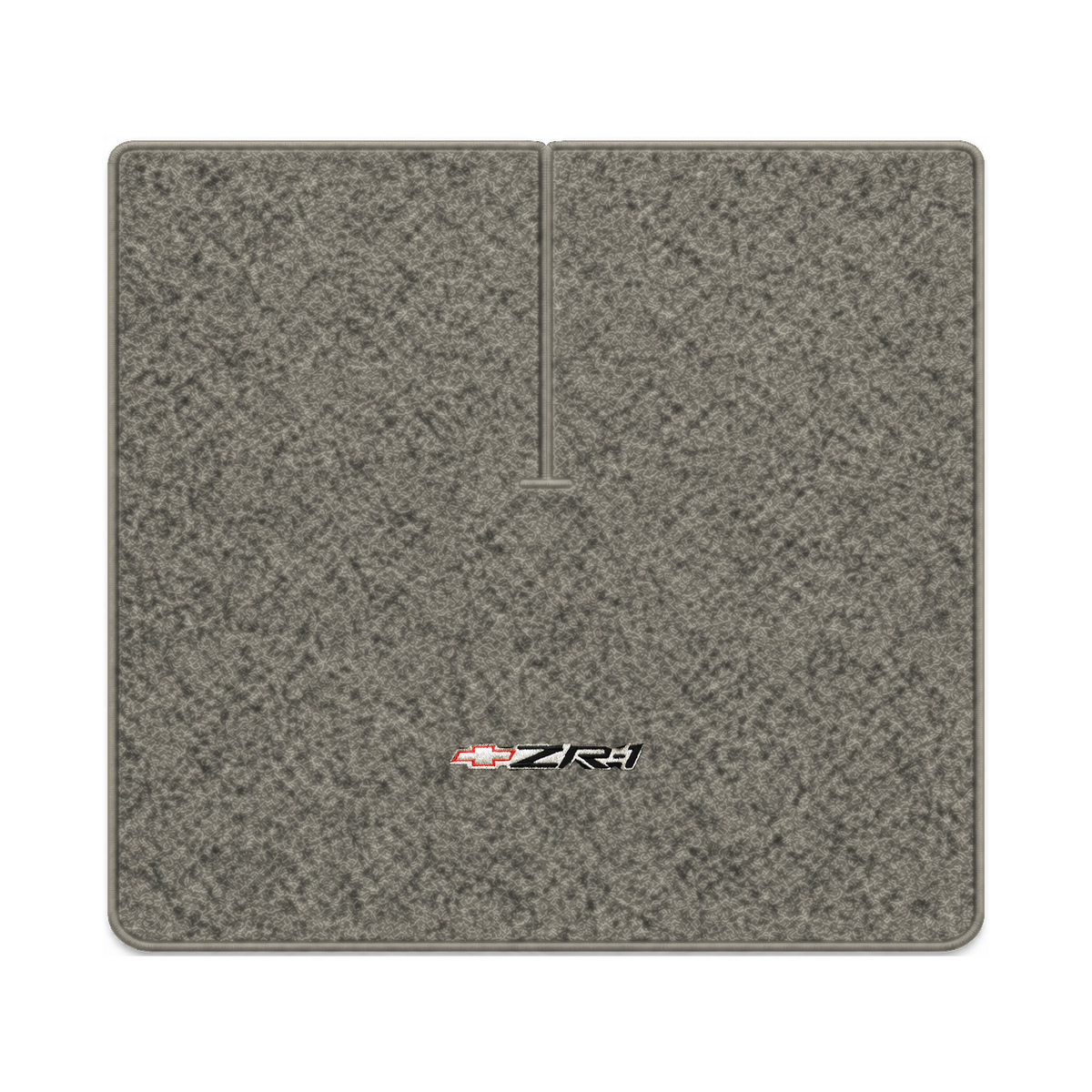 Illustration of 1984 Chevrolet Corvette coupe cargo mat with the #120 ZR1 Corvette logo in Cutpil...