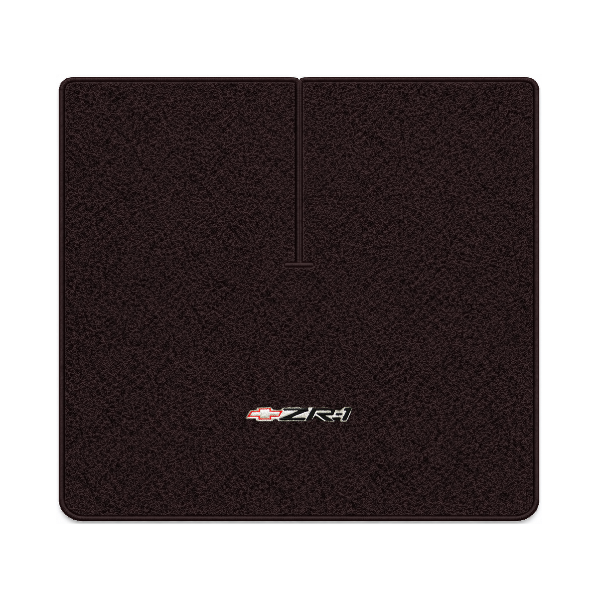 Illustration of 1984 Chevrolet Corvette coupe cargo mat with the #120 ZR1 Corvette logo in Cutpil...