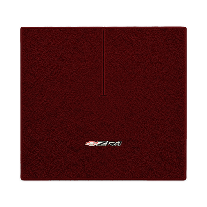 Illustration of 1984 Chevrolet Corvette coupe cargo mat with the #120 ZR1 Corvette logo in Essex ...