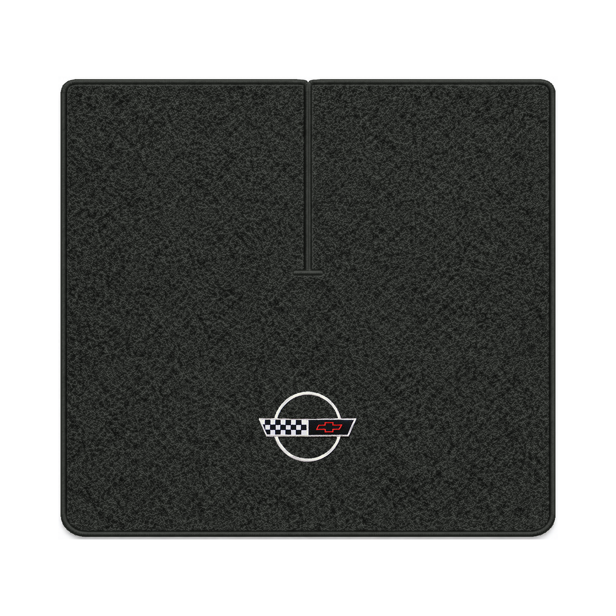Illustration of 1989 Chevrolet Corvette coupe cargo mat with the #2-S 1991-96 Corvette Circle log...