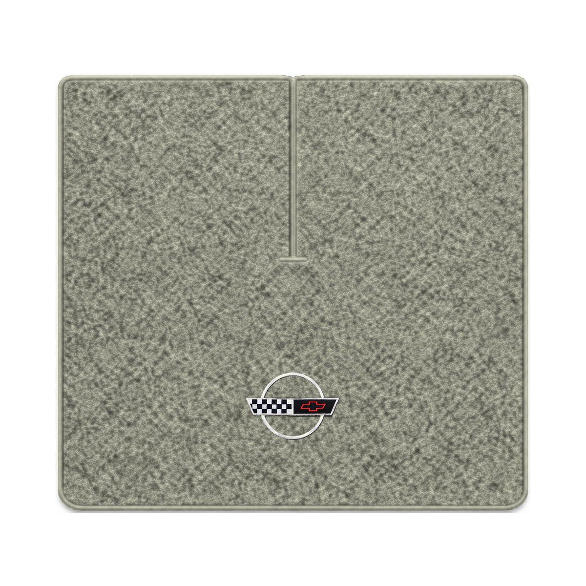 Illustration of 1989 Chevrolet Corvette coupe cargo mat with the #2-S 1991-96 Corvette Circle log...