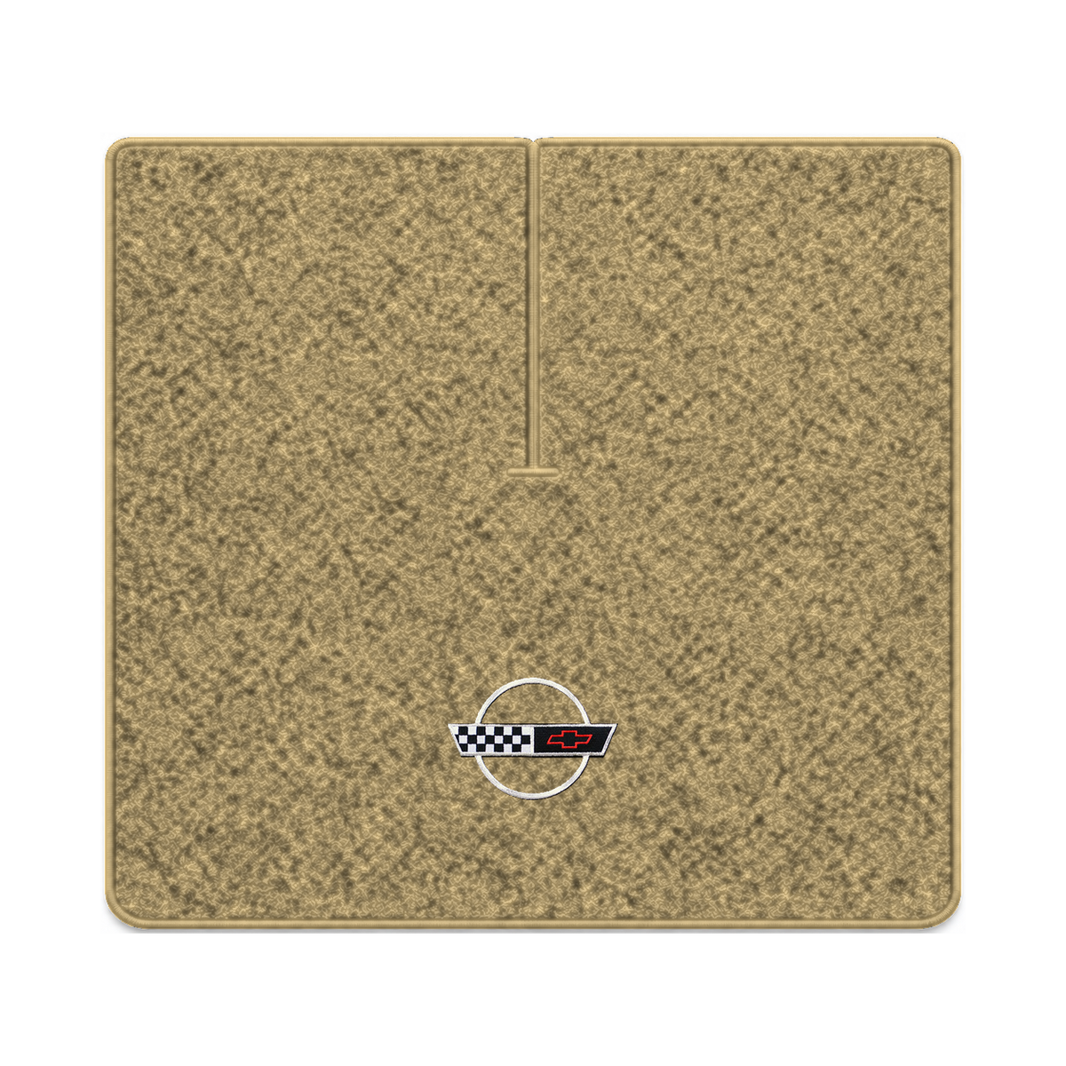 Illustration of 1989 Chevrolet Corvette coupe cargo mat with the #2-S 1991-96 Corvette Circle log...