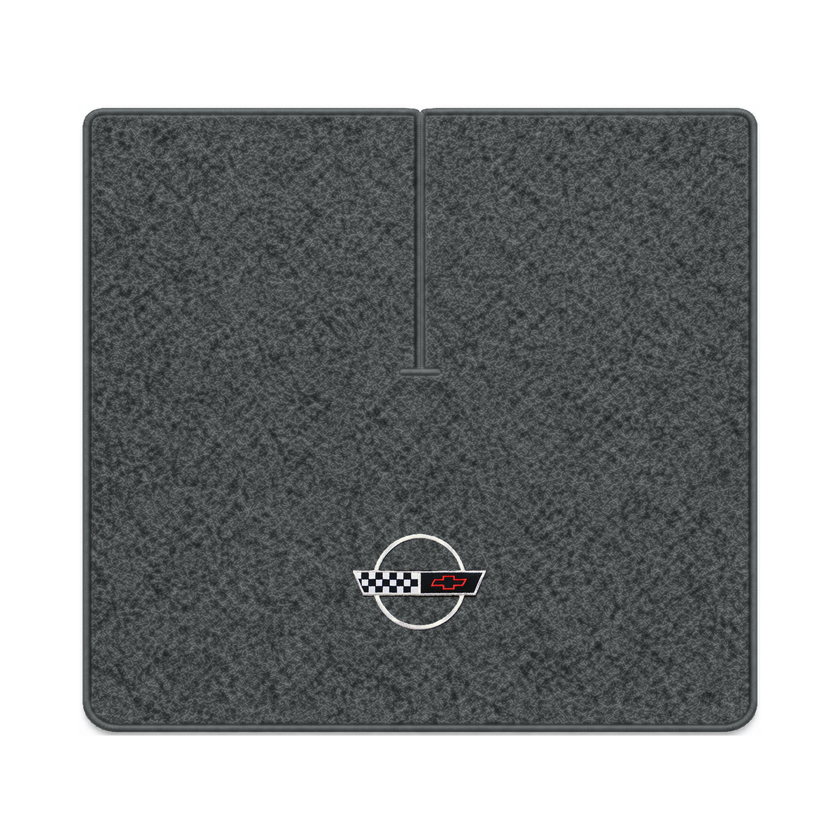 Illustration of 1989 Chevrolet Corvette coupe cargo mat with the #2-S 1991-96 Corvette Circle log...