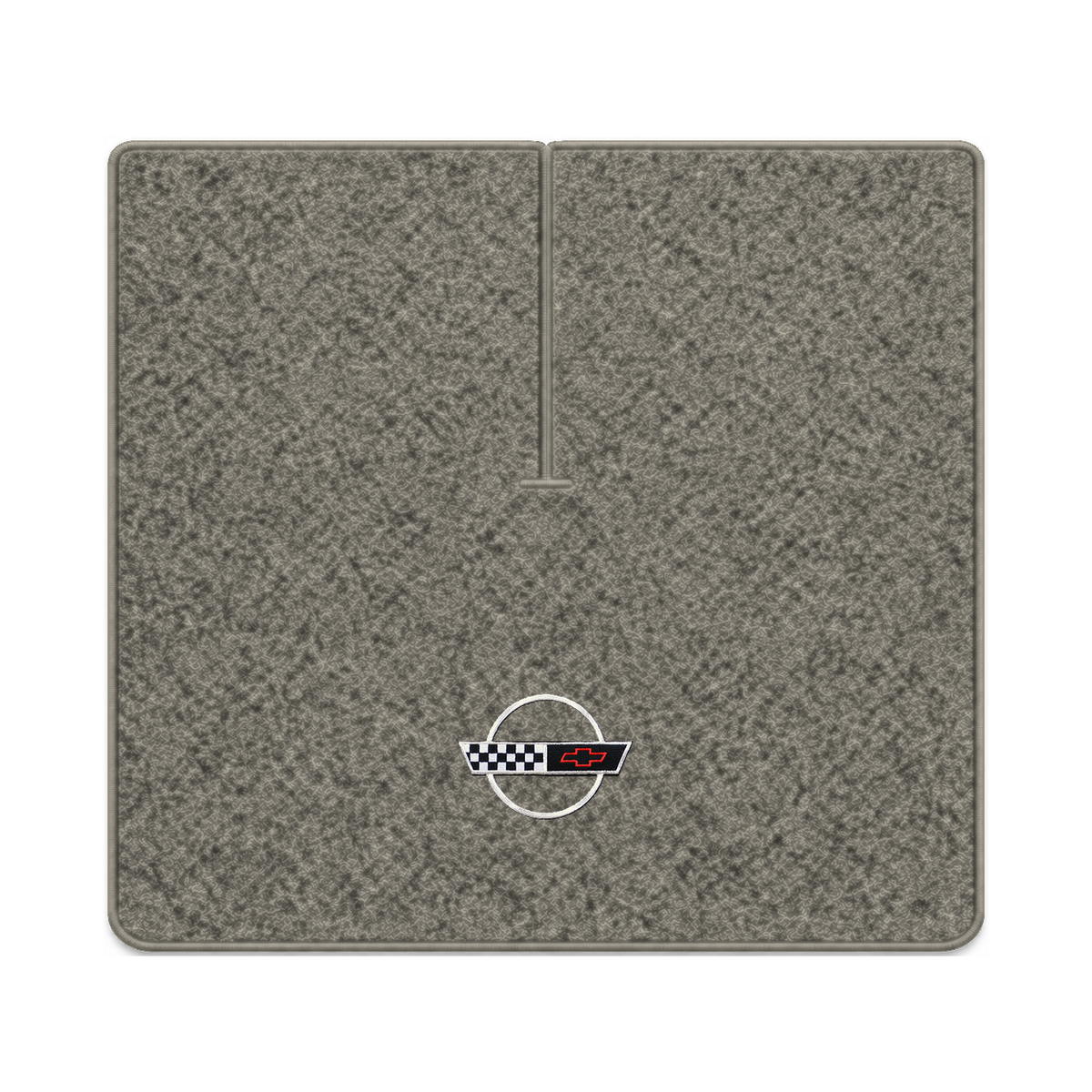 Illustration of 1989 Chevrolet Corvette coupe cargo mat with the #2-S 1991-96 Corvette Circle log...