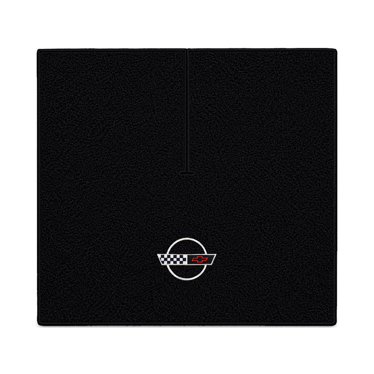 Illustration of 1989 Chevrolet Corvette coupe cargo mat with the #2-S 1991-96 Corvette Circle log...