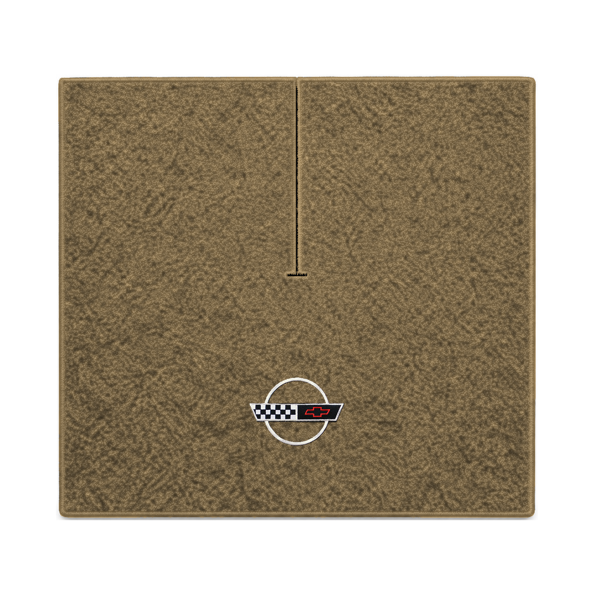 Illustration of 1989 Chevrolet Corvette coupe cargo mat with the #2-S 1991-96 Corvette Circle log...