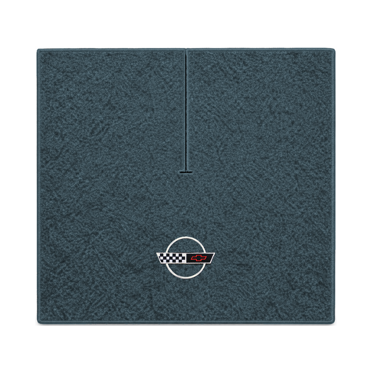 Illustration of 1989 Chevrolet Corvette coupe cargo mat with the #2-S 1991-96 Corvette Circle log...