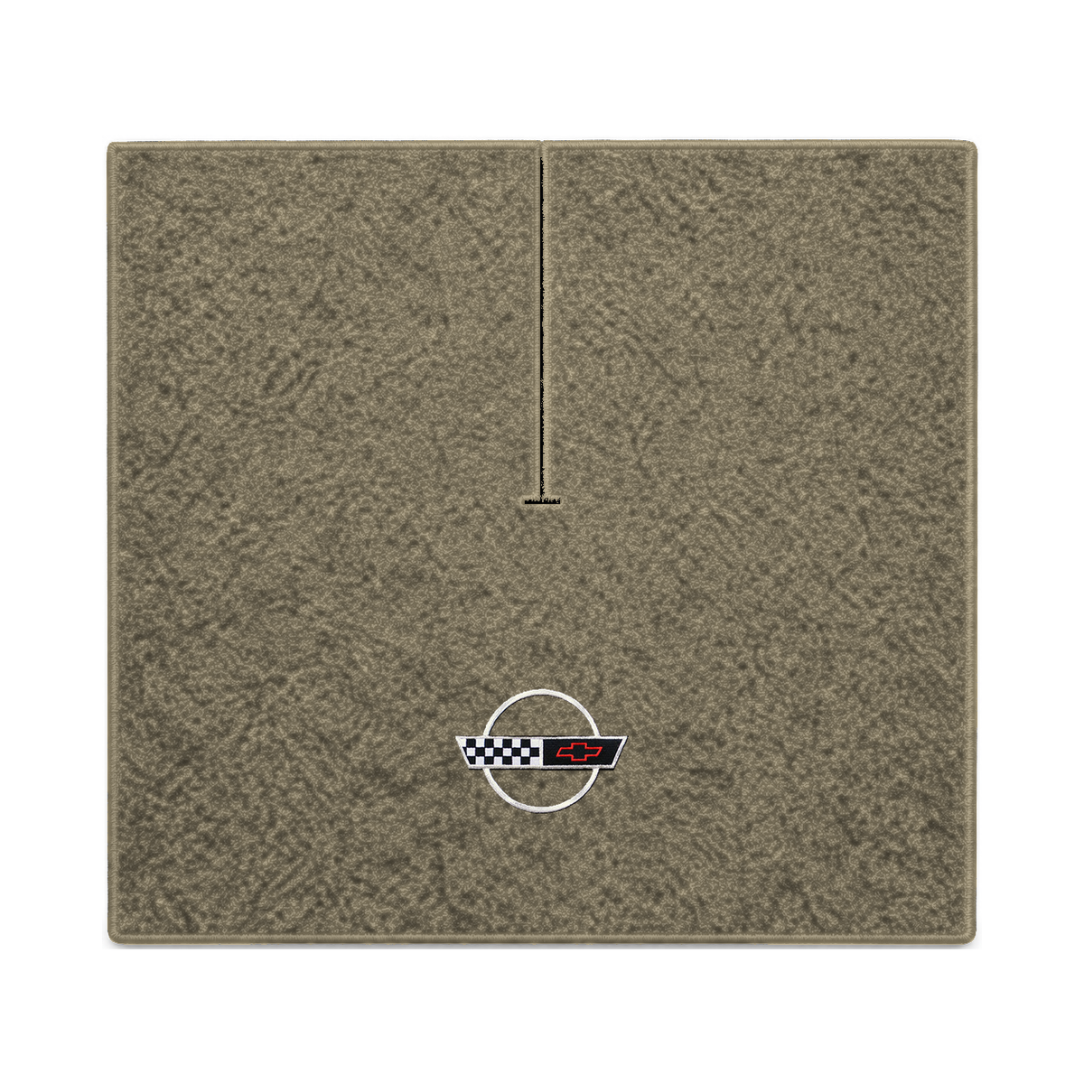 Illustration of 1989 Chevrolet Corvette coupe cargo mat with the #2-S 1991-96 Corvette Circle log...