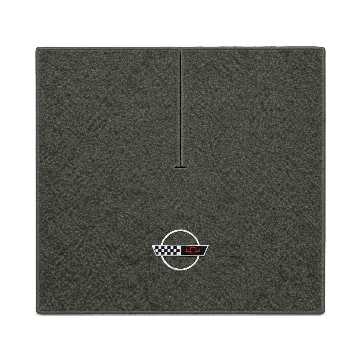 Illustration of 1989 Chevrolet Corvette coupe cargo mat with the #2-S 1991-96 Corvette Circle log...