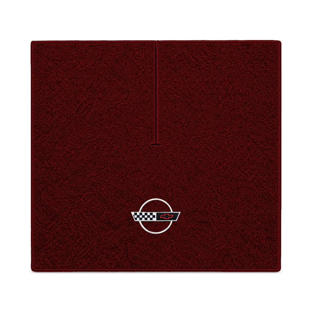 Illustration of 1989 Chevrolet Corvette coupe cargo mat with the #2-S 1991-96 Corvette Circle log...