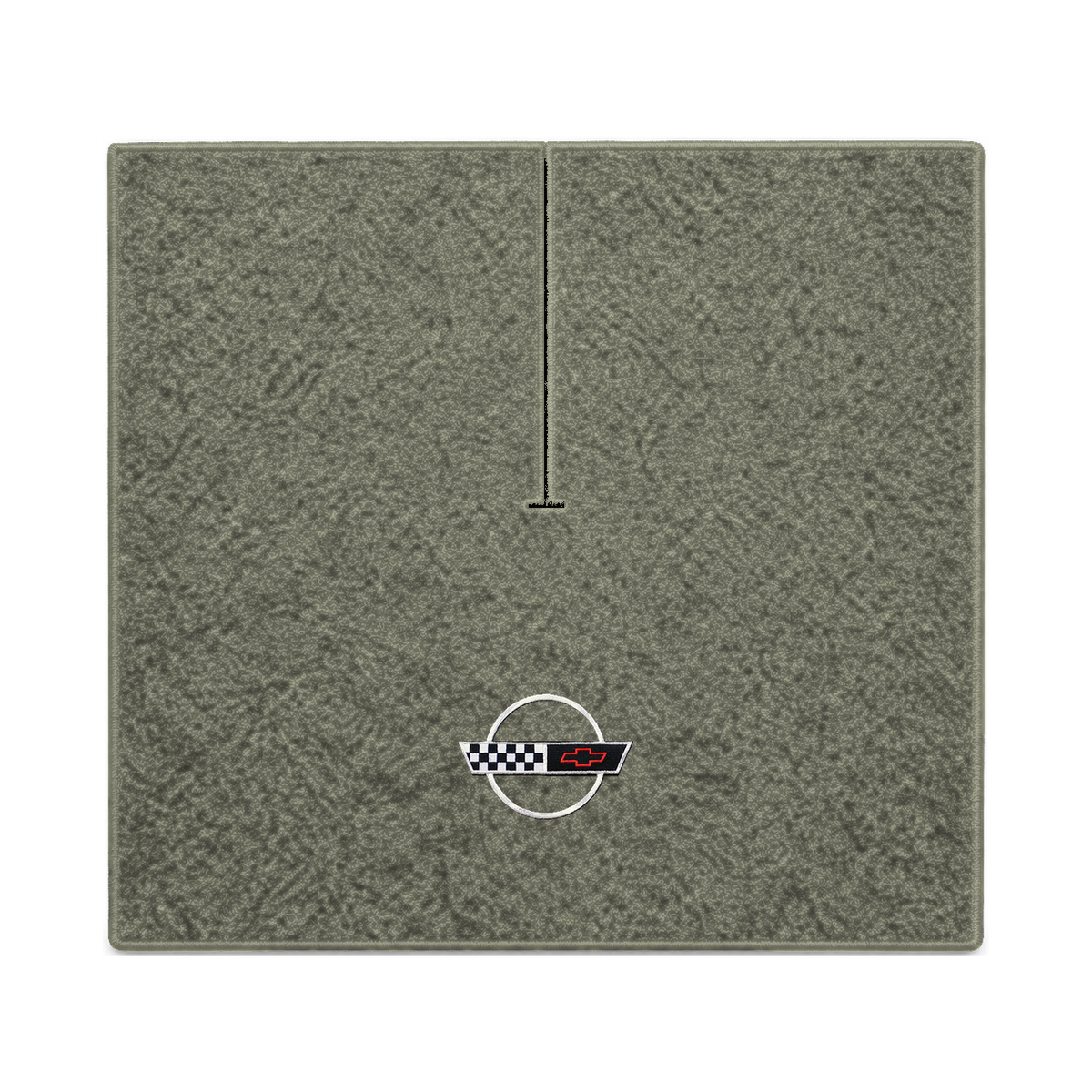 Illustration of 1989 Chevrolet Corvette coupe cargo mat with the #2-S 1991-96 Corvette Circle log...
