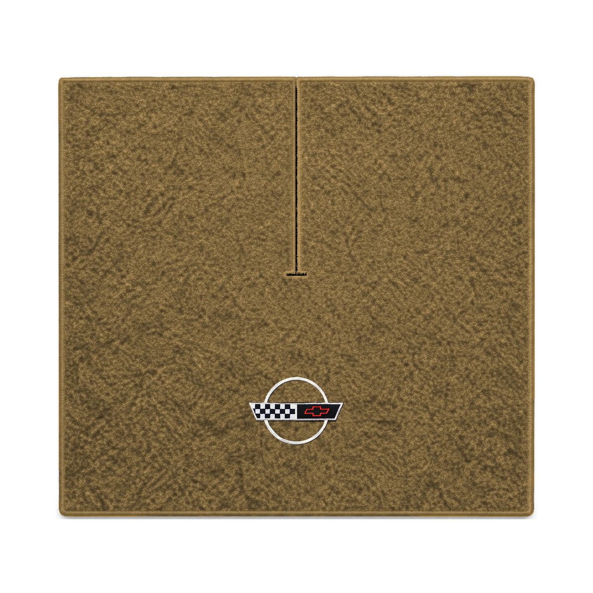 Illustration of 1989 Chevrolet Corvette coupe cargo mat with the #2-S 1991-96 Corvette Circle log...