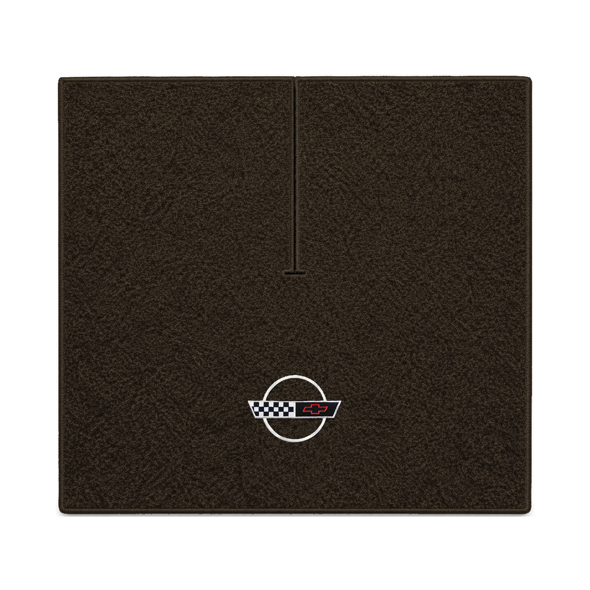 Illustration of 1989 Chevrolet Corvette coupe cargo mat with the #2-S 1991-96 Corvette Circle log...
