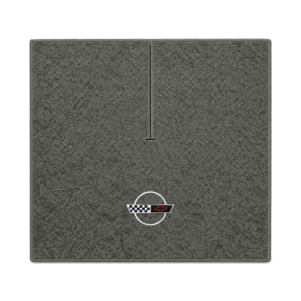 Illustration of 1989 Chevrolet Corvette coupe cargo mat with the #2-S 1991-96 Corvette Circle log...