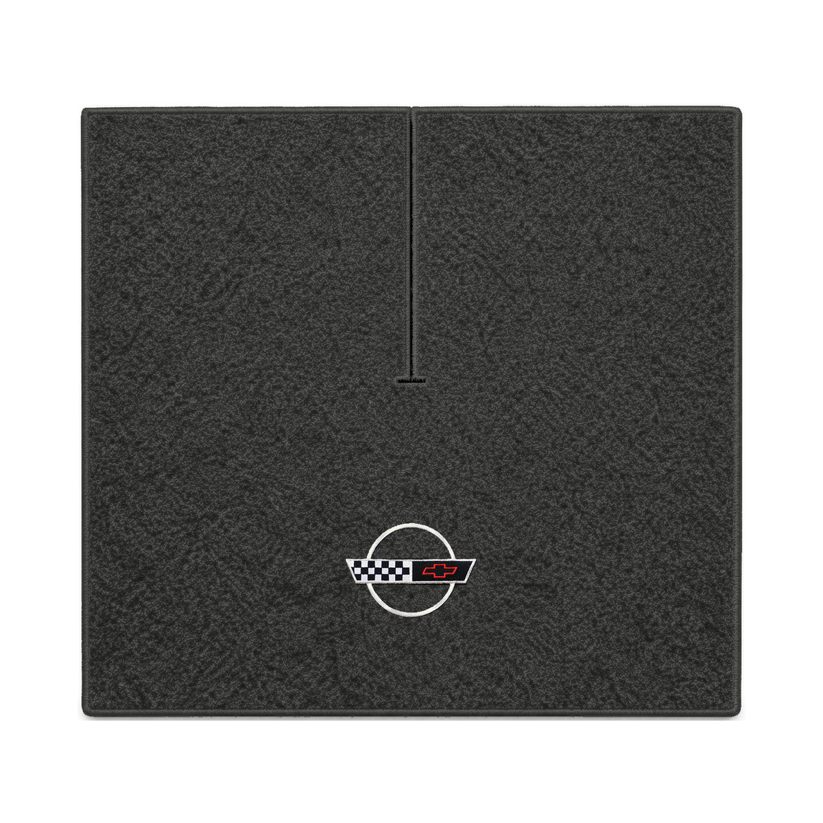 Illustration of 1989 Chevrolet Corvette coupe cargo mat with the #2-S 1991-96 Corvette Circle log...