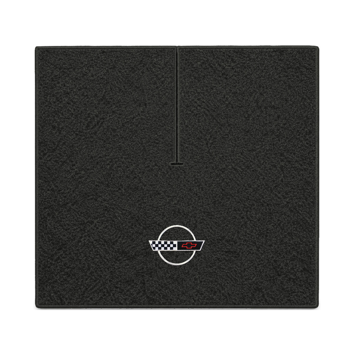 Illustration of 1989 Chevrolet Corvette coupe cargo mat with the #2-S 1991-96 Corvette Circle log...