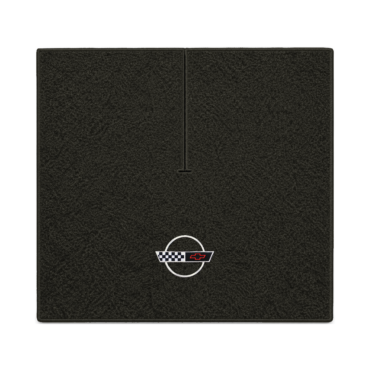 Illustration of 1989 Chevrolet Corvette coupe cargo mat with the #2-S 1991-96 Corvette Circle log...