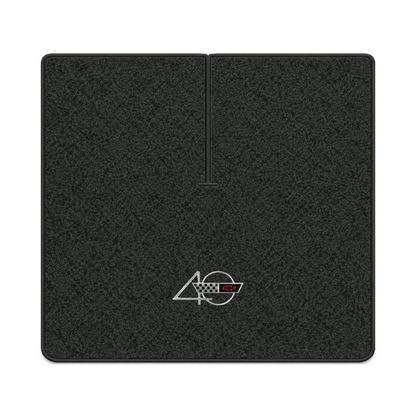 Illustration of 1988 Chevrolet Corvette coupe cargo mat with the #94 40th Anniversary Corvette lo...